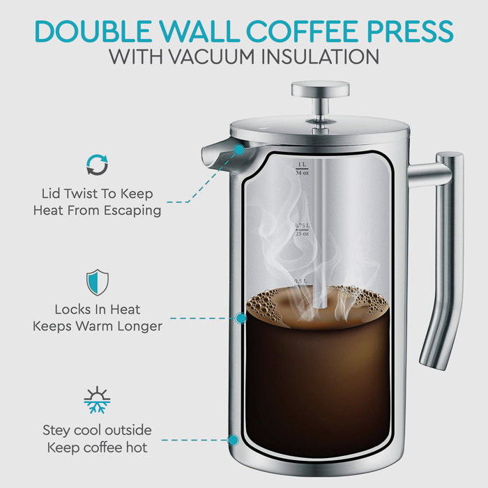 Belmint Belwares French Press Coffee Maker & Reviews Wayfair